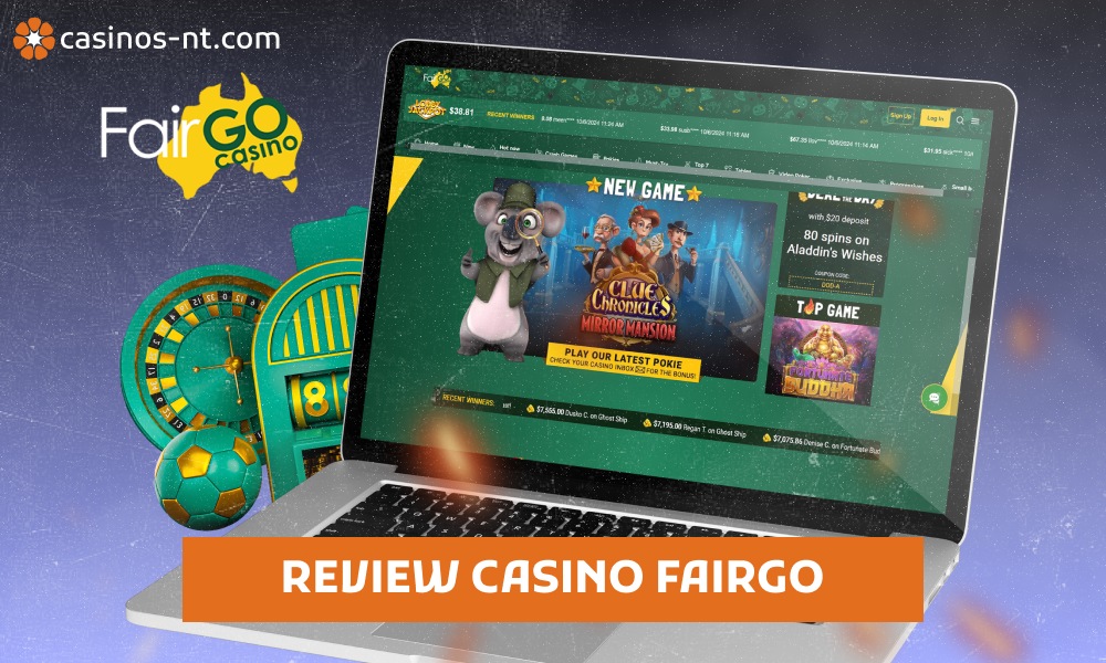 Fairgo Casino offers Australians convenient payment options and great bonuses for new players